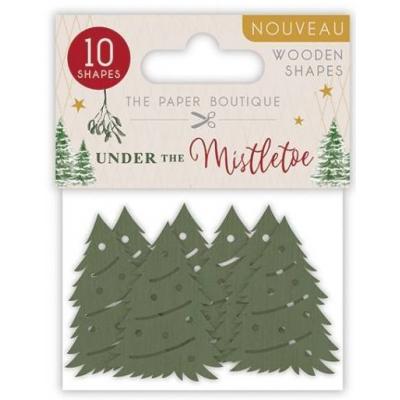 The Paper Boutique Under The Mistletoe - Wooden Shapes
